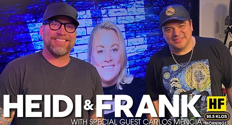 Heidi and Frank with guest Carlos Mencia